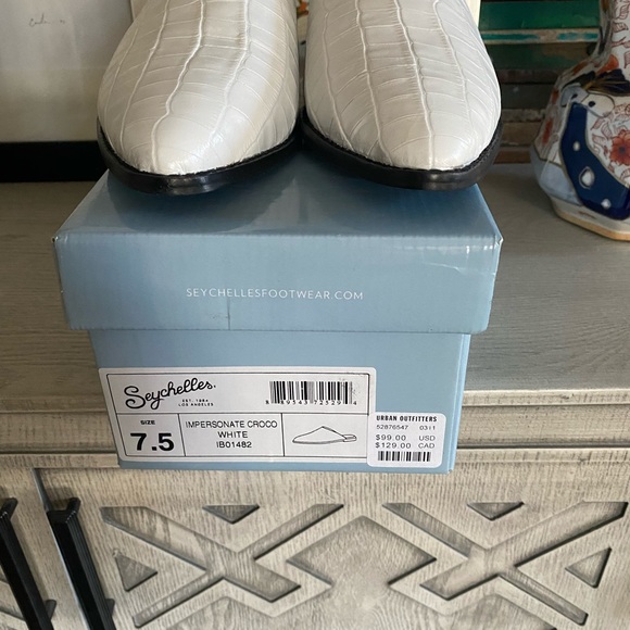 *NIB* Seychelles Impersonate Croco Mule in White - Picture 4 of 7